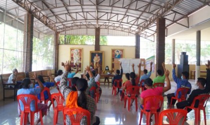 ประชุมประชาคมหมู่บ้าน เพื่อทบทวน/จัดทำแผนพัฒนาท้องถิ่น (พ.ศ.2566-2570) ขององค์การบริหารส่วนตำบลห้วยยั้ง หมู่ 6 บ้านลานช้างท่าว 